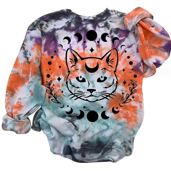 Halloween Sweatshirt Crewneck Pullover - Casual löysät pitkähihaiset Topit Paidat style 12 L