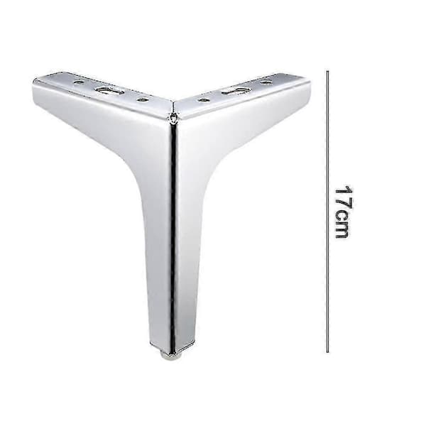 Set med soffben i metall, möbelben i modern stil, svarta
