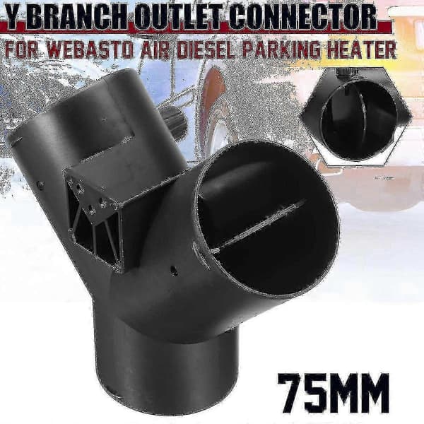 75mm Y-formet parkeringsvarmer med dobbelt ventilklapper til Webasto luftvarmer