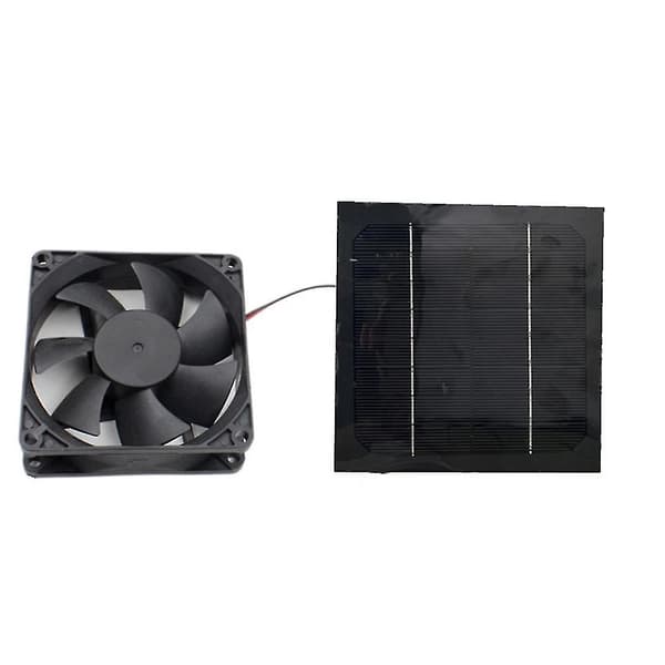 20w 12v Solpanel Luftudsugning Mini Ventilator Solcelledrevet Ventilator til Hundehus Hønsehus Gre