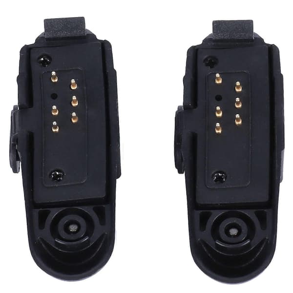 2 stk. Walkie Talkie 7-benet til 2-benet headsetadapter Bærbar o-headsetadapter til GP328 GP340