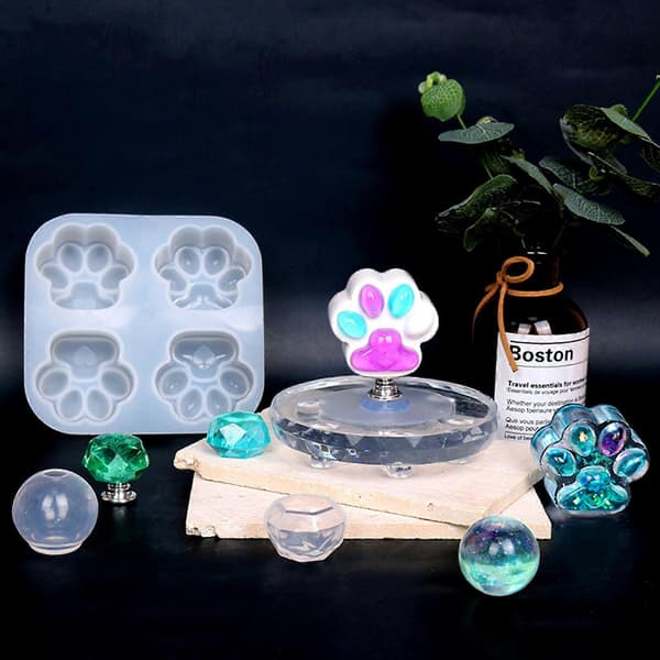 Epoxy Støbeforme Kattepoter Forme til Boligdekorationer Silikone Resin Forme