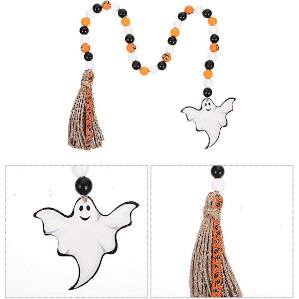 Halloween Treperler Rustikk Gårdsstil Bønneperle Veggdekorasjon hy