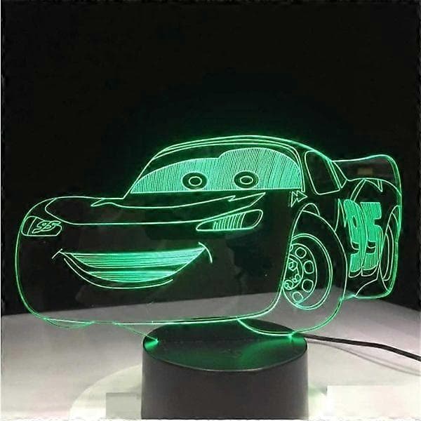 Gutte Bursdagsgave Lynet McQueen Route 66 Din Racing Ca.