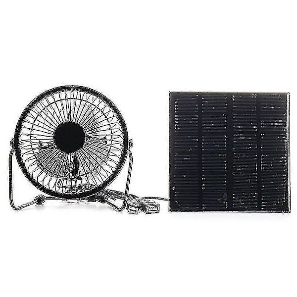 Ventilasjonsvifte USB Solcellepanel Jernvifte
