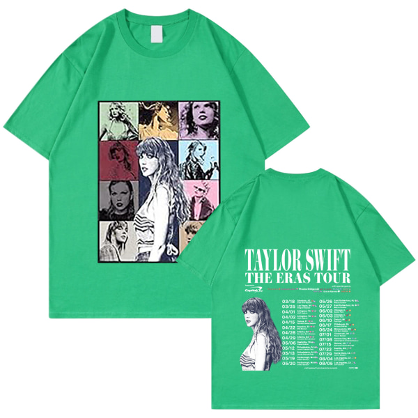 Taylor Swift Fan T-shirt Trykt T-shirt Skjorta Pullover Vuxen Collection perifer T-shirt green XL