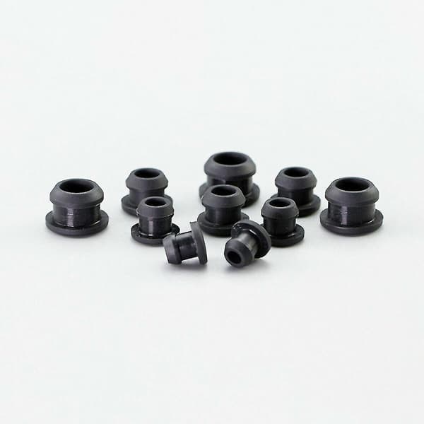Silikone Gummi Snap-on Hulprop 2,5 mm~30 mm Sort Blindprop Endehætter Rør