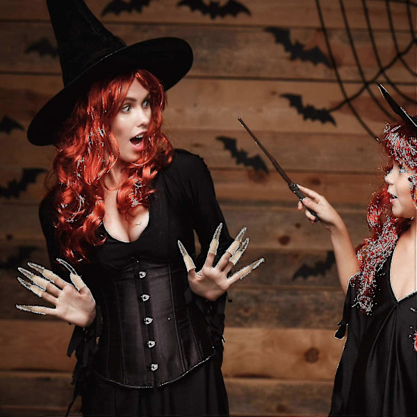 Negle Klo Falsk Negle Pil Klo Ring Cosplay Negle Fingerspids Fest Halloween Prop Klo Klo Klo Finger Fingerspids Pil Klo