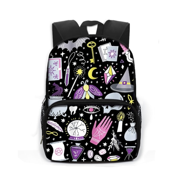 Gothic Bat Ghost Vampire Printing Skolväskor för barn Pojkar Flickor Laptop Ryggsäckar Dagis Skolväska Bokväskor Present style 5