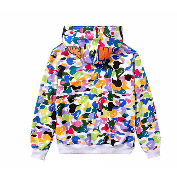 Ny casual med huvtröja för män med digitalt print med hajhuvud style 3 4XL