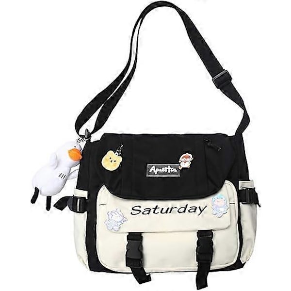 Söt Messenger Väska, Crossbody Väskor för Kvinnor Kawaii Messenger Väskor Plånböcker