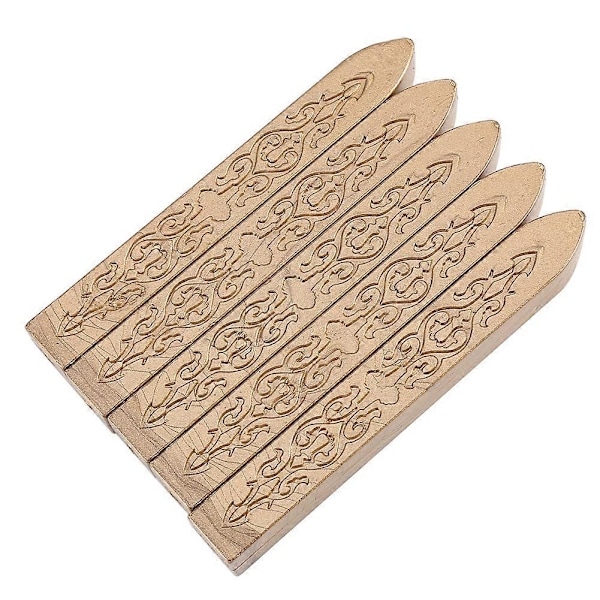 5 stk./sett Forseglingsvoks Smeltepinner for DIY Manuskript Håndverk Konvoluttbrev (bronse)