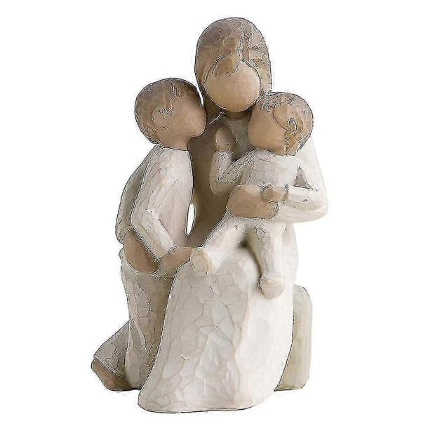 Træ Håndmalet Figur (1 stk., Multifarvet)