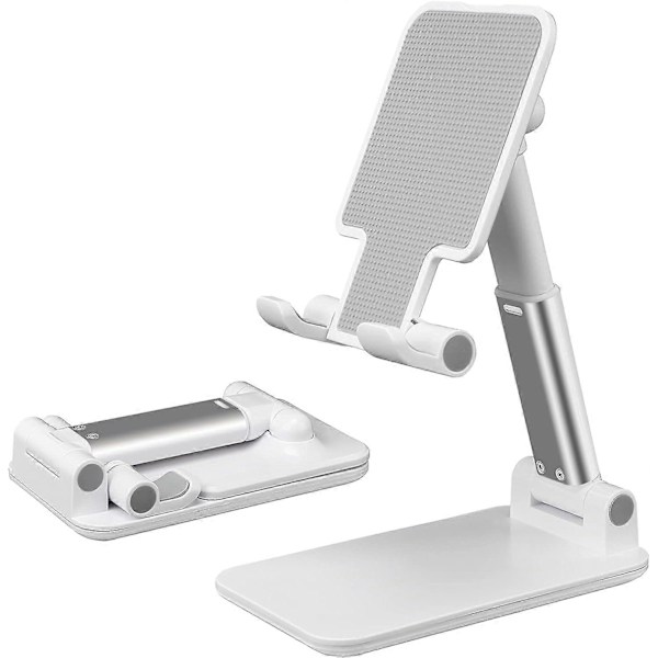 Mobiltelefonstativ for skrivebord, vinkel- og høydejusterbar telefonholder for kontor, kompatibel med iPhone 12 11 Pro XS Max XR 8 7 6S Plus
