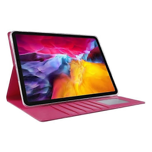 HANMAN Mill -sarjan yhteensopiva iPad Pro 11-tuumaiselle (2018) / (2020) / (2021) / iPad Air (2020) / (2022) -laitteelle, iskunkestävä PU-nahkainen tablettikotelo Pink