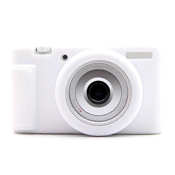 Yhteensopiva Sony ZV-1F / ZV-1 / ZV-1 II pehmeä silikonikotelo kameran suojus naarmuuntumista estävä suojus pudotussuoja White