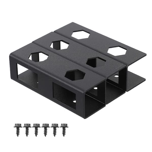 Laptop Organizer til Under Bordet, Notebook Computer Støtte, Sort 10X3CM, Carbon Stål Tablet Holder, 1 Sæt