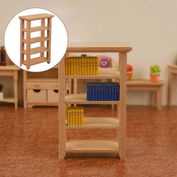 1/12 Mini Dukkehus Oppbevaringsskap Display Hylle Dekor Barneleker