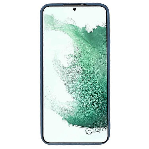 Kompatibelt för Samsung Galaxy S21 FE 5G Gummibelagt TPU-telefonfodral Fiberfoder Anti-Repskydd Azure