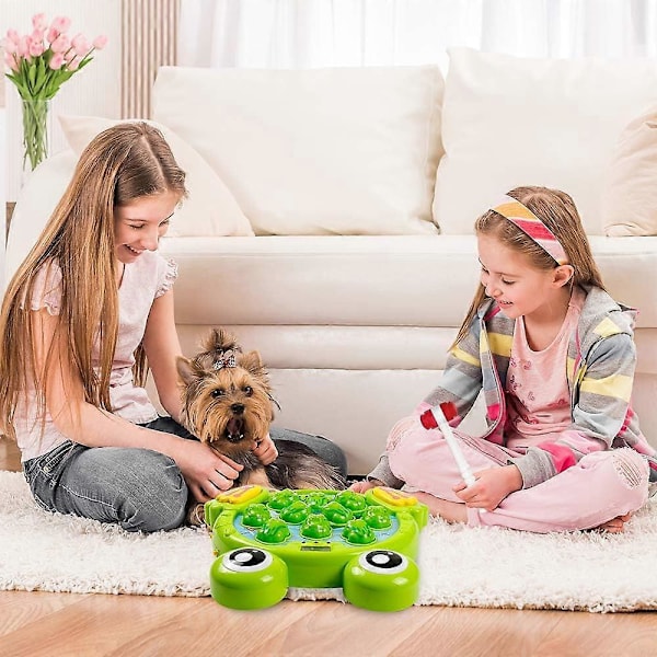 Interaktivt Whack A Frog Spil, Læring, Aktiv, Tidlig Udviklingslegetøj, Sjov Gave til Børn i Alderen 3, 4, 5, 6, 7, 8 År
