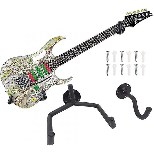 Horisontellt Gitarrväggfäste, Lutande Gitarrhängare, Horisontellt Väggfäste För Akustisk Klassisk Eller Elgitarr, Ukulele, Banjo [EZ