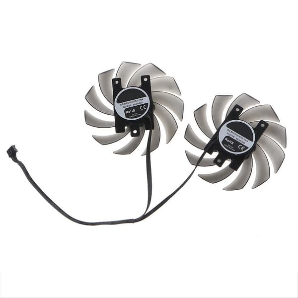2 STK 4-bens køleblæser til RTX2060S GTX1660 1660ti 1660S grafikkort