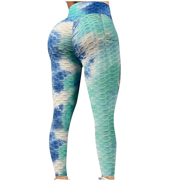 Tflycq Mode Dam Lång Flerfärgad Tight High Waist Elasticity Sports Yoga Byxor White XXL