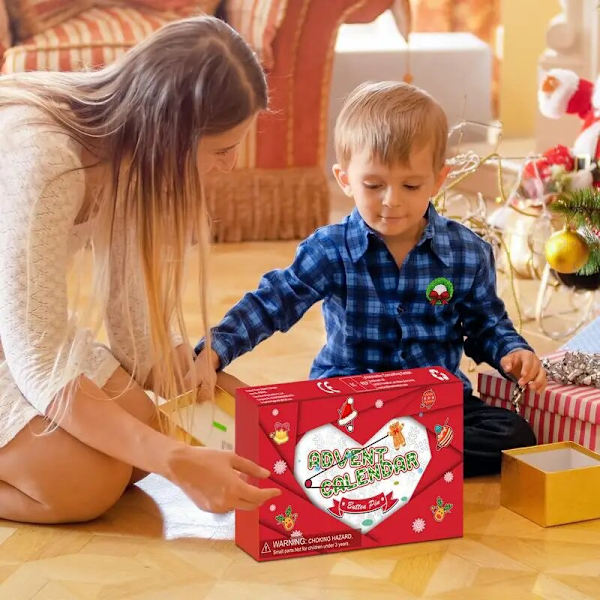 Joulun adventtikalenteri 2023 Yllätyskalenteri rintakorulla Joululahja tyttärelle pojalle Tyttärentytär veljentytär Adventti