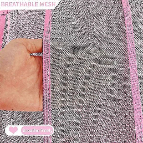 Dubbelsidig hängande förvaringsställ för underkläder (rosa)