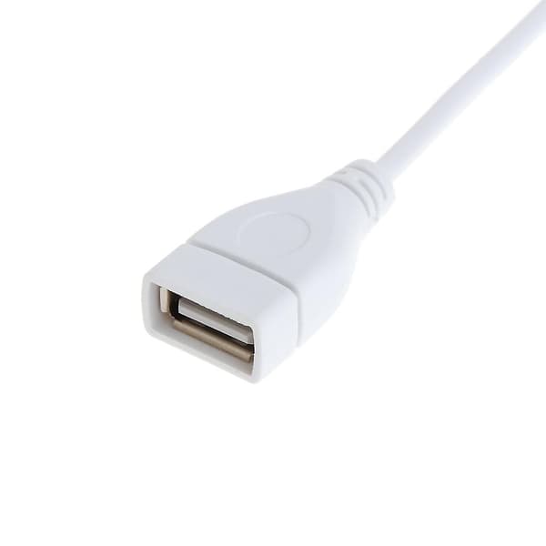USB-kabel Ny 28cm USB 2.0 A Hane till A Hona Förlängningskabel Vit Kabel