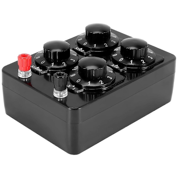 0-9999 Ohm Enkel Resistanslåda Precision Variabel Dekadmotstånd Undervisningsinstruktion
