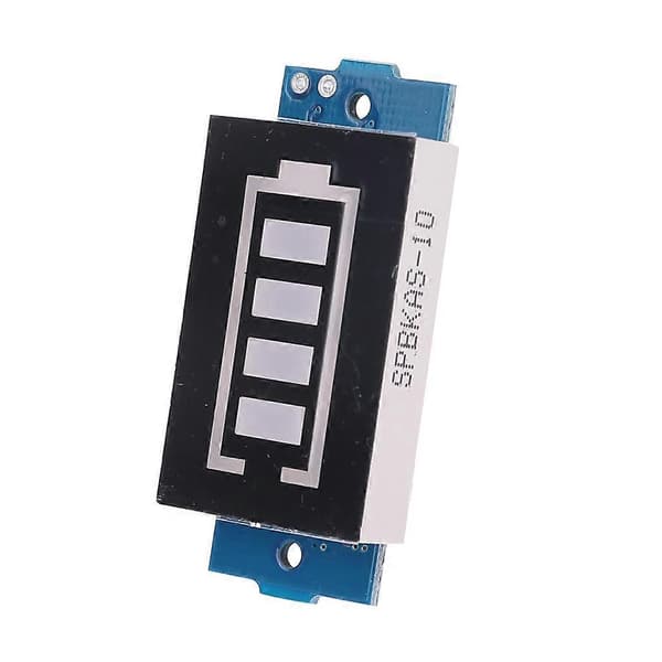 Enkel 3.7V Litium Batterikapasitet Indikator Modul 4.2V Blå Display Tester
