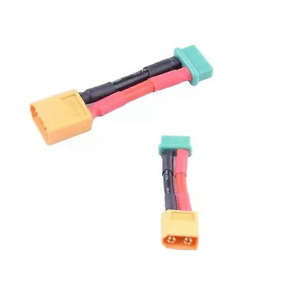 Han XT60 til Hun MPX Multiplex 14awg 4cm Batteriadapter Konnektor 2-pak