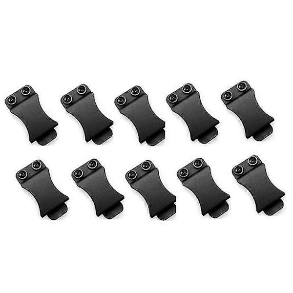 10 stk./lot Hurtigklips for 1,5 tommers belter for Kydex belteklips med skrue Passer til bruksområder Verktøy-haoyi
