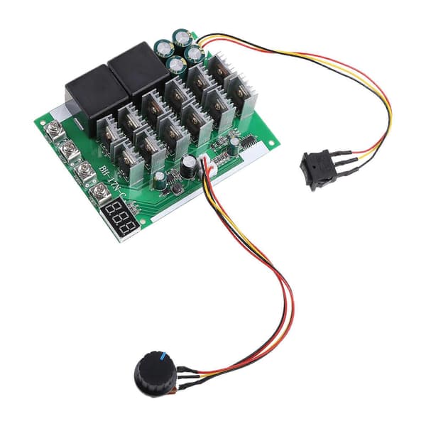 för DC Motor Hastighetsregulator 12V 24V 36V 48V 10-55V 60A Framåt/Bakåt Switch