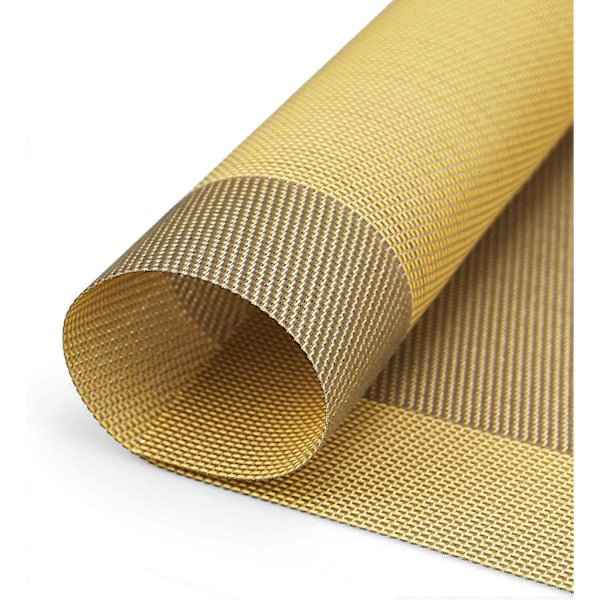 8 kpl:n liukuesteelliset, pestävät ja lämmönkestävät PVC-pöytätabletit ruokapöydälle, 30*45 cm