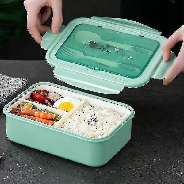 Matboks 1400ml Matboksbeholder Bento Bokser (grønn)