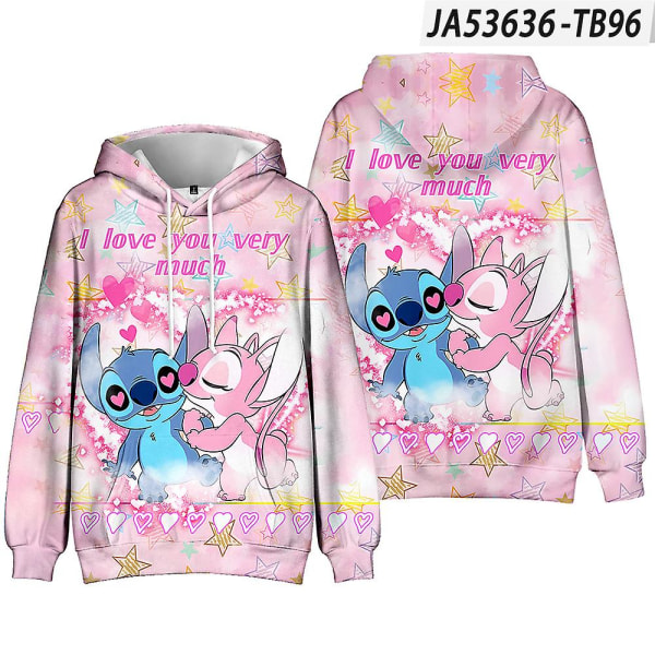 Lapset Pojat Tytöt Lilo & Stitch -huppari pitkähihainen huppari Topit Lahjat style 9 120