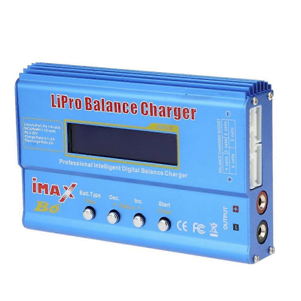 Ny IMAX B6 80W Lipo NiMh Li-ion Ni-Cd RC Batteribalans Digital Laddare Urladdare