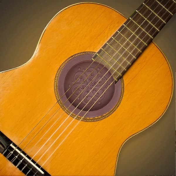 Gitar Silikon Lydhull Deksel Svak Lydbuffer Klassisk Gitar Tilbehør