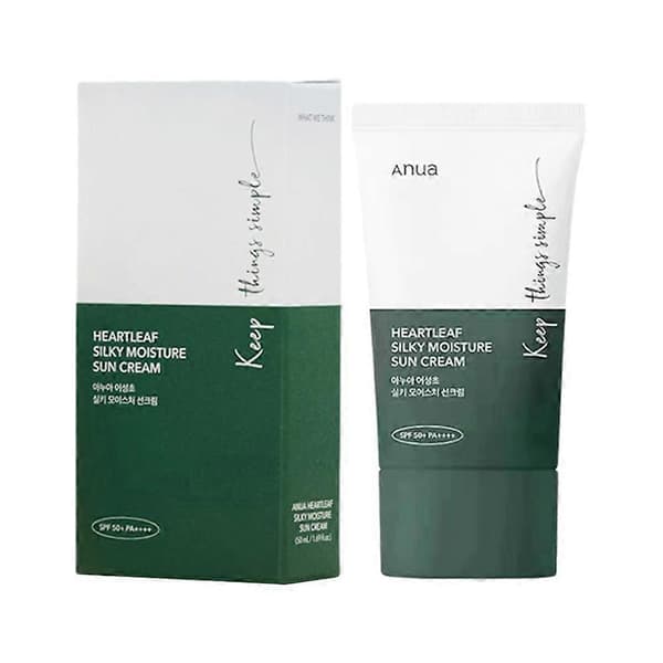 Anua Heartleaf Silky Moisture Solcreme SPF 50+ PA++++50ml/1.69oz Nice