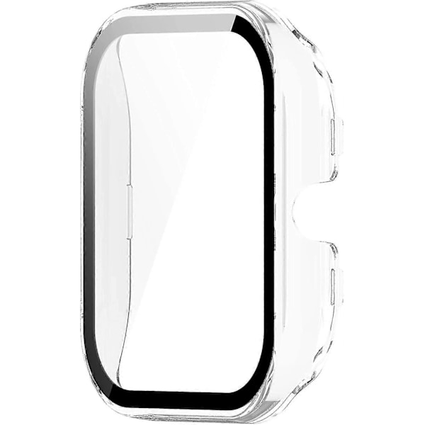 Ripebestandig PC Beskyttelsesdeksel med HD Herdet Glass Skjermbeskytter for Amazfit GTS 4 (klar)