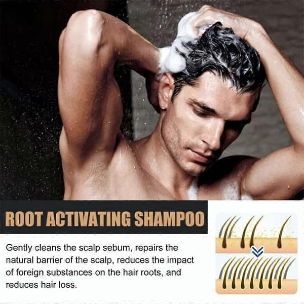 1/3/5x Root Activator Shampoo, Naturlige hårsjampoer 100ml