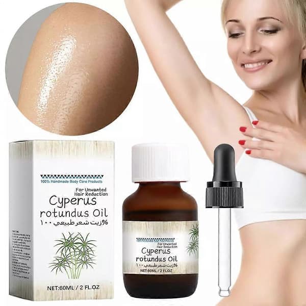60 ml Cyperus Rotundus olie til hårfjerning, reducerer kropshårvækst HOT 2PCS