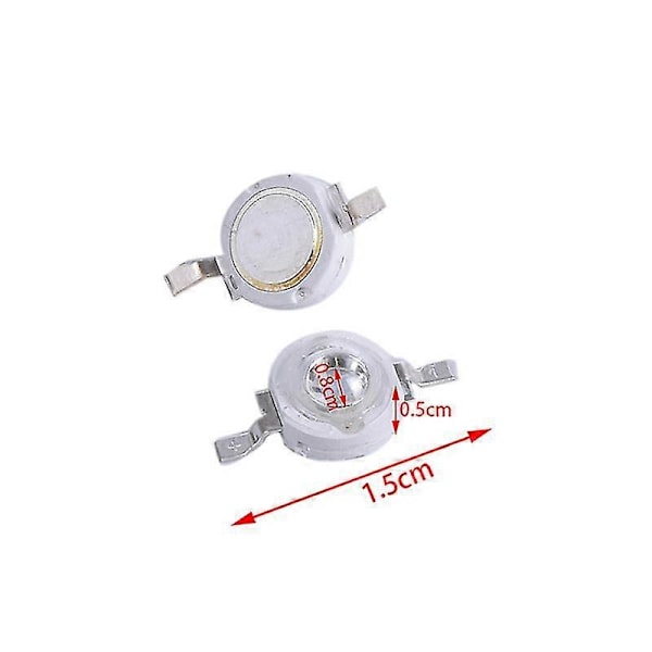 10 stk 3W LED-lys pærer Lampe UV-lysbrikker 395nm LED Ultrafiolett lys
