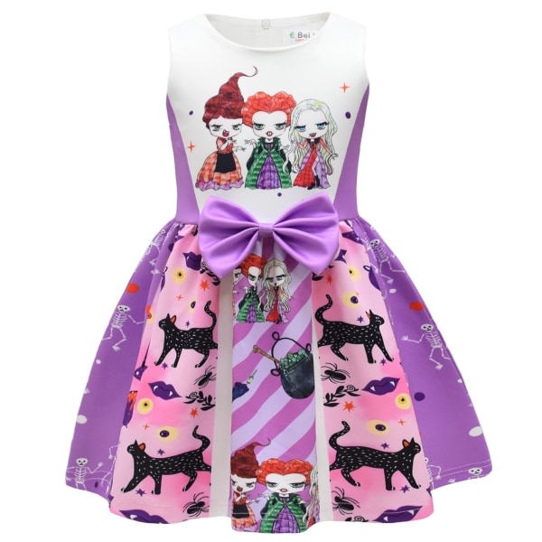 Girls Cosplay Dress Bowknot Dress Christmas Halloween Party 110cm