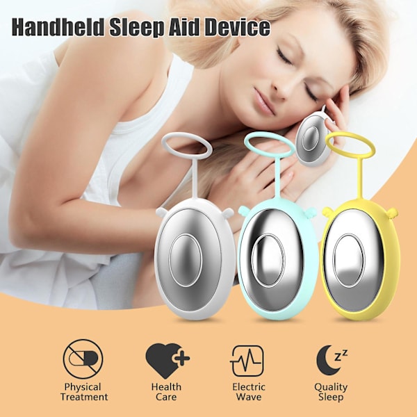 Intelligent Micro Current Lugnande massageinstrument Hushållsbärbar handhållen sömnhjälp White