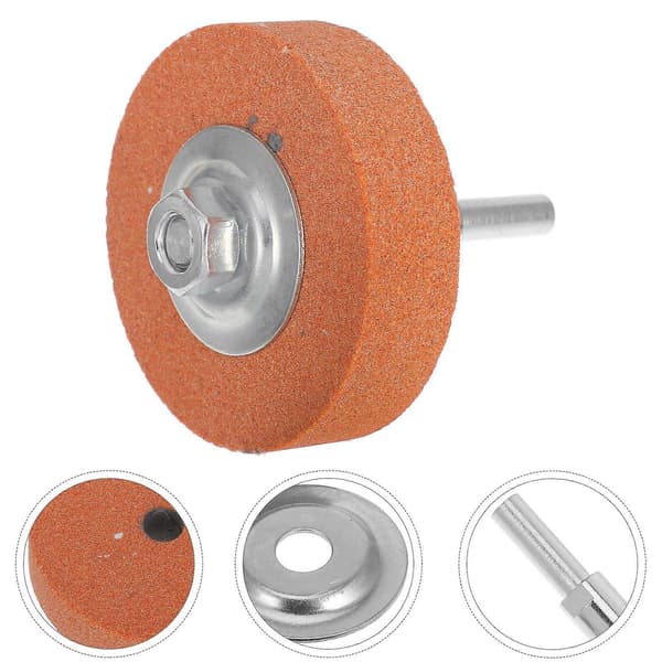 Sandslibeskive Metalslibehoved Slibesten Poleringsskive (Orange)