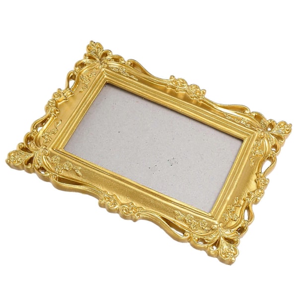 Blomsterbilledramme Vintage Resin Vægophæng Elegant Retro Indretning Til Stue Soveværelse Kontor Kunstdekoration 1 Sæt