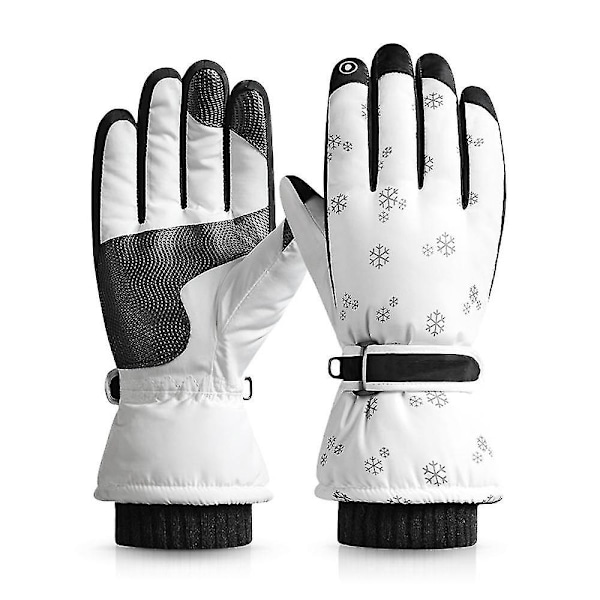 Snöhandskar Vattentäta vinterskidhandskar Varma neutrala handskar Cheese White (Snowflake) SK22